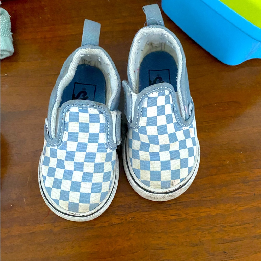 Blue Checkered Vans